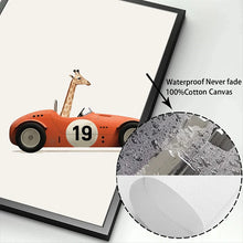 Load image into Gallery viewer, Race Car Animals | Multiple Designs and Sizes
