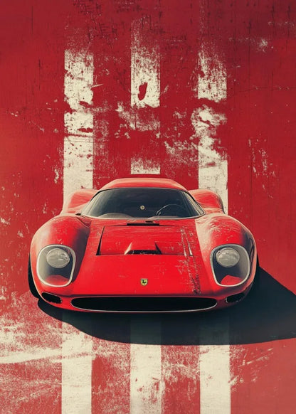 Vintage Classic Sports Car Art on Canvas