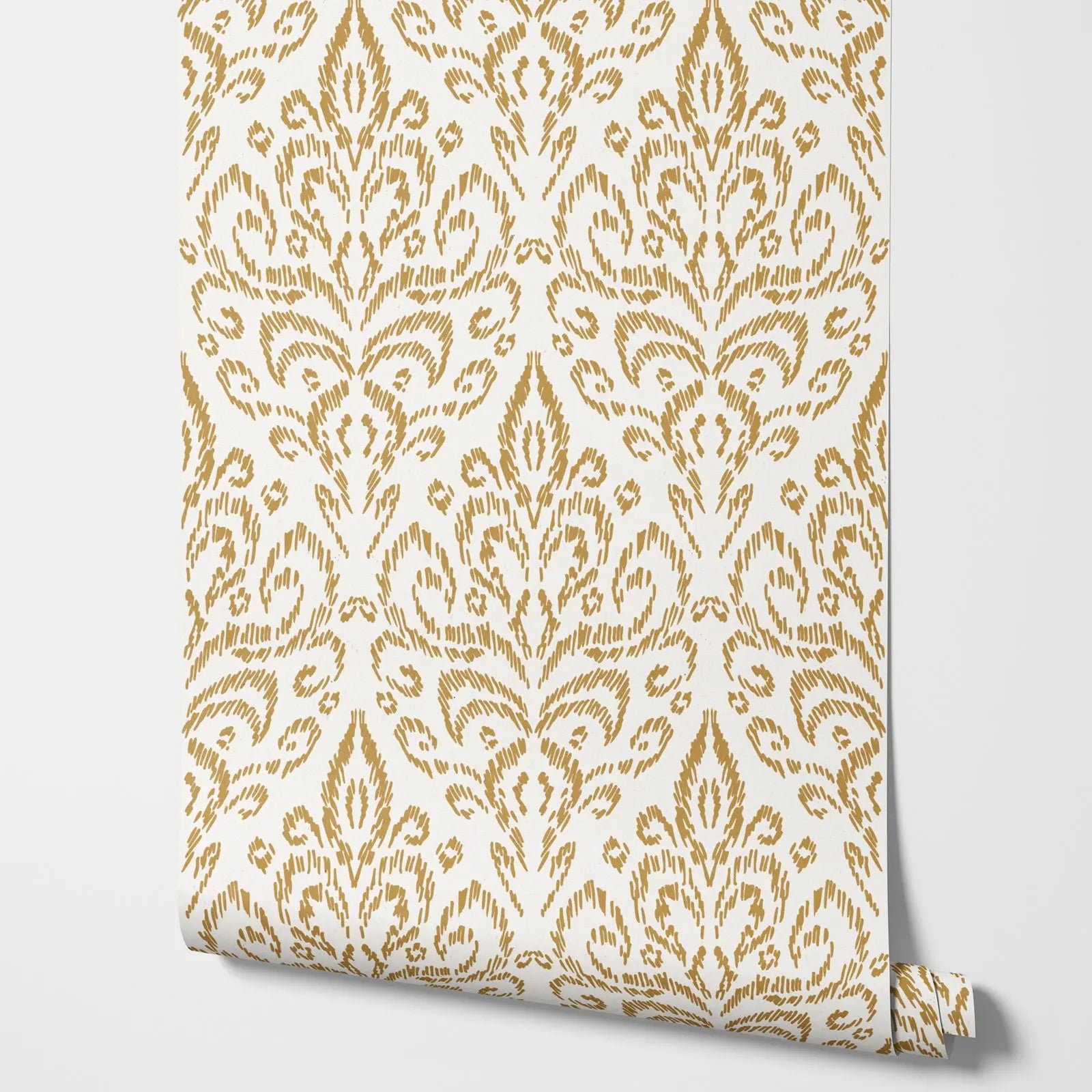 Transform your child's bedroom or playroom into an inspiring and delightful space with this durable and functional yellow vintage wallpaper. Enhance the area with this unique addition.