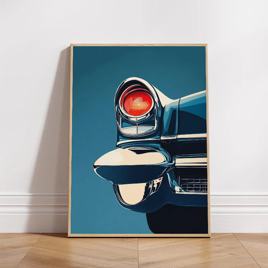 Vintage Classic Sports Car Art on Canvas