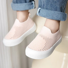 Load image into Gallery viewer, Indulge your little one in luxurious comfort with our exquisite slip-on shoes, available in six stunning colors - blue, black, green, grey, pink, and beige. Crafted from premium TPR outsole material, these shoes are perfect for newborns and toddlers up to 2 years old. Experience effortless elegance with our slip-on closure, designed for convenience and style.
