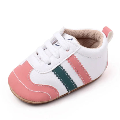 Designed with expert precision, these baby sneakers are crafted to fit children aged newborn through 18 months old with ultimate comfort and style.
