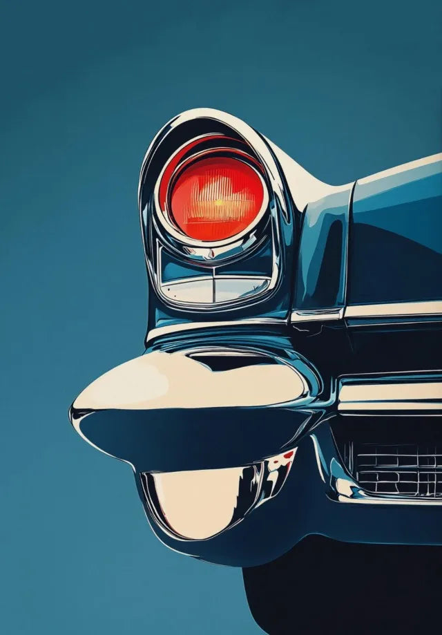 Vintage Classic Sports Car Art on Canvas