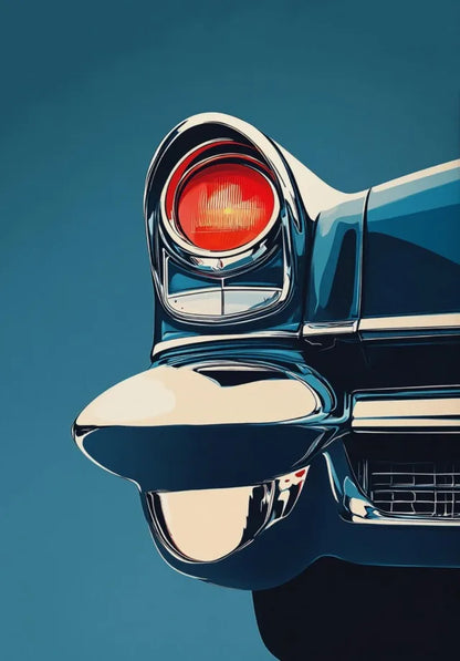 Vintage Classic Sports Car Art on Canvas