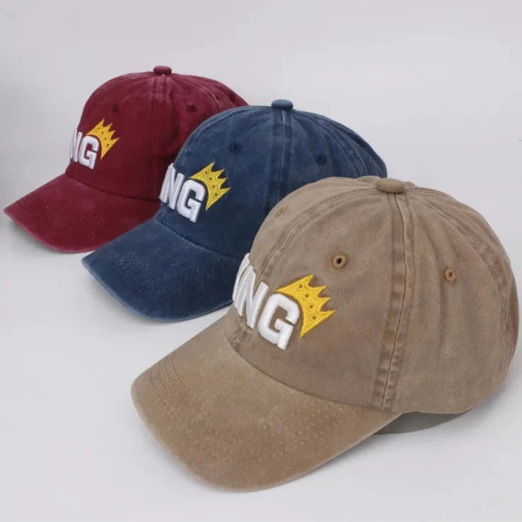 Experience greatness with our King Baseball Caps, designed for kids ages 3 to 6 years old! Get ready to hit the field in style and comfort with our multiple color options. With each cap, your child will feel like a king on the diamond, inspiring confidence and a love for the game. Don't miss out on this must-have accessory for your little athlete!