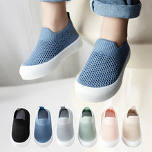 Load image into Gallery viewer, Indulge your little one in luxurious comfort with our exquisite slip-on shoes, available in six stunning colors - blue, black, green, grey, pink, and beige. Crafted from premium TPR outsole material, these shoes are perfect for newborns and toddlers up to 2 years old. Experience effortless elegance with our slip-on closure, designed for convenience and style.
