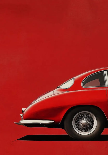 Vintage Classic Sports Car Art on Canvas