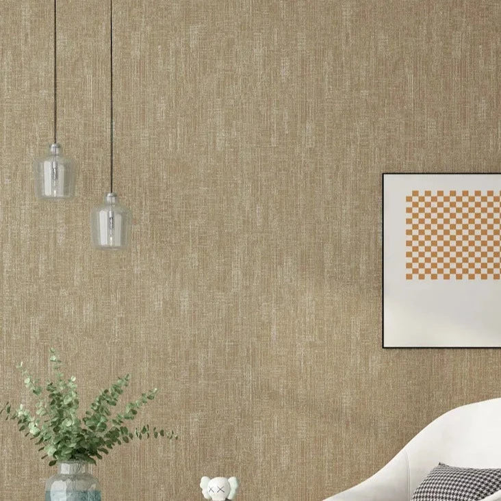 Add a unique touch to your teen's room with this modern metallic wallpaper! Available in grey, white, beige, green and taupe, it's a stylish and practical way to decorate. The waterproof and formaldehyde-free vinyl material is easy to install and removable, and provides a mildew-resistant, fireproof and moisture-proof finish. Transform the look of your teen's bedroom with this wallpaper!