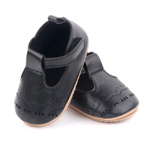 Load image into Gallery viewer, Elevate your baby&#39;s wardrobe with our stylish Palm Beach Baby Sandals, available in multiple sophisticated colors including black, white, pink, and brown. These sandals are perfect for first-time walkers, adding a touch of luxury to their every step
