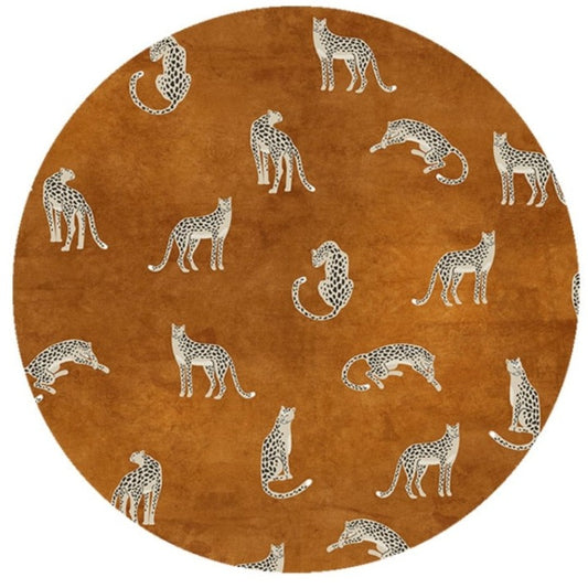 Bring the adventure of the African savannah into your little one's bedroom with our Cheetahs Safari Rug! Crafted from polyester fiber, this gorgeous round rug is sure to captivate your little ones with its beautiful and vibrant colors, and invitingly soft texture. Make every moment a wild one!