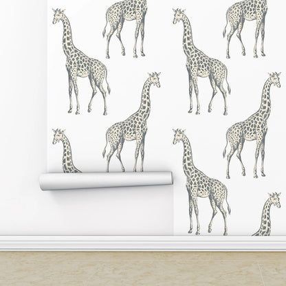 Add a touch of whimsy to your child's bedroom or playroom with our grey giraffe wallpaper. This unique wallpaper is waterproof, moisture-proof, mold-proof, and even sound-absorbing, making it the perfect choice for a fun and functional space. Get creative and transform your child's room with this special wallpaper today!