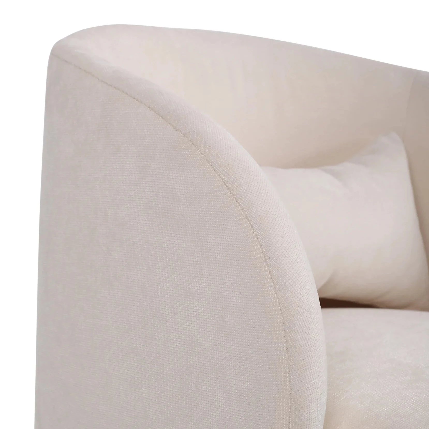 This stylish armchair features a swiveling base, making it an ideal choice for children's bedrooms or playrooms. Thanks to its lightweight construction and comfortable design, your kid will love spending time in their new beige swivel chair.