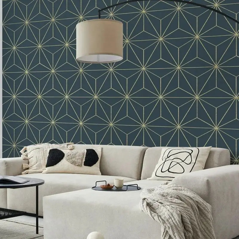 Dark Teal Modern Wallpaper