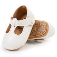 Load image into Gallery viewer, Experience unmatched cuteness with these Mary Jane dress shoes for your little one! Available in a variety of colors, these shoes bring style and comfort to your baby&#39;s wardrobe. From newborn to 18 months, your little one will be the most stylish and adorable on the block!
