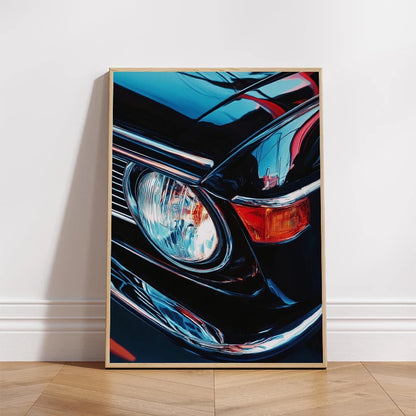 Vintage Classic Sports Car Art on Canvas