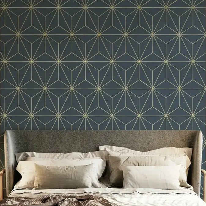 Dark Teal Modern Wallpaper