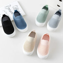 Load image into Gallery viewer, Indulge your little one in luxurious comfort with our exquisite slip-on shoes, available in six stunning colors - blue, black, green, grey, pink, and beige. Crafted from premium TPR outsole material, these shoes are perfect for newborns and toddlers up to 2 years old. Experience effortless elegance with our slip-on closure, designed for convenience and style.
