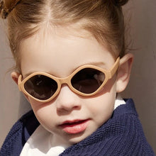 Load image into Gallery viewer, The perfect pair of sunglasses for the little ones in your life - these polarized UV400 sun glasses are flexible, anti-reflective, and come in multiple colors including a vibrant pink. Designed in a retro diamond shape, your child will be stylish and protected from the sun&#39;s harmful rays.
