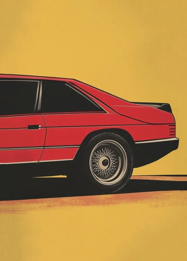 Vintage Classic Sports Car Art on Canvas