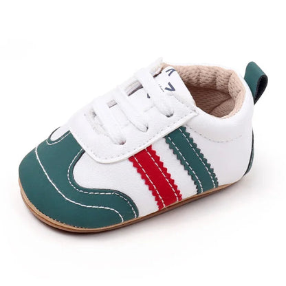 Designed with expert precision, these baby sneakers are crafted to fit children aged newborn through 18 months old with ultimate comfort and style.