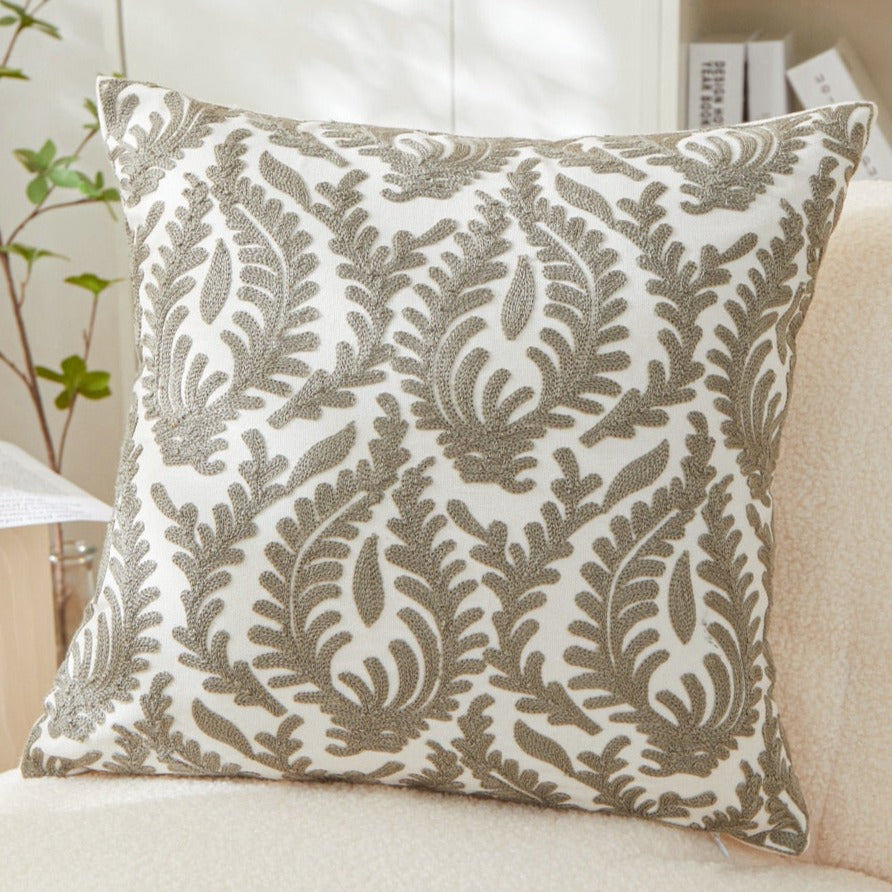 Our embroidery floral pillow cover is crafted with softness and comfort in mind, while the stylish embroidery adds a cheerful touch to brighten up any room. Add a unique accent to your child's bedroom today!  Size: 17.71. x 17.71 inches (45cm x 45cm) Material: Cotton and Polyester