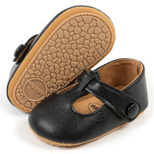 Load image into Gallery viewer, Experience unmatched cuteness with these Mary Jane dress shoes for your little one! Available in a variety of colors, these shoes bring style and comfort to your baby&#39;s wardrobe. From newborn to 18 months, your little one will be the most stylish and adorable on the block!
