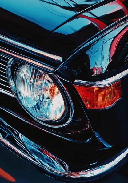 Vintage Classic Sports Car Art on Canvas