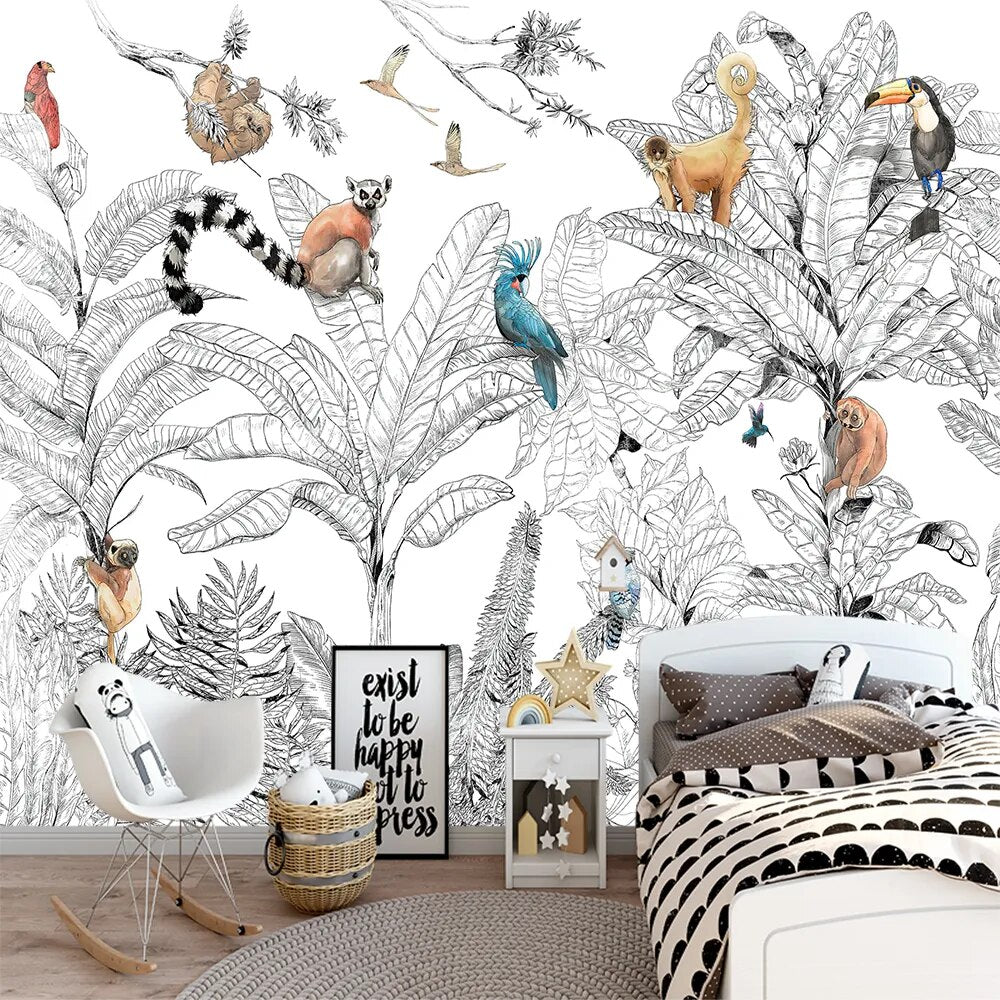 Transform your kid's bedroom into a cool place with this unique modern mural. Crafted with extra-thick paint, this mural will stay strong against static, water, mold, and fire. And with its natural and formaldehyde-free design, it's not only safe, but eco-friendly too!