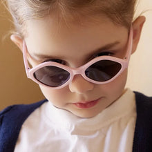 Load image into Gallery viewer, The perfect pair of sunglasses for the little ones in your life - these polarized UV400 sun glasses are flexible, anti-reflective, and come in multiple colors including a vibrant pink. Designed in a retro diamond shape, your child will be stylish and protected from the sun&#39;s harmful rays.
