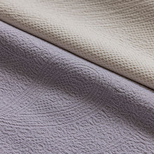 Load image into Gallery viewer, Beautiful woven lavender single curtain panel. Choose between a Grommet, Pull pleated or hook hanging application. Number of panels: 1 panel. Material: Polyester. Pattern: Yarn Dyed. Technics: Woven. High Shading 70%-90% no black-out. This curtain panel comes without accessories, hooks, beads, rods.

