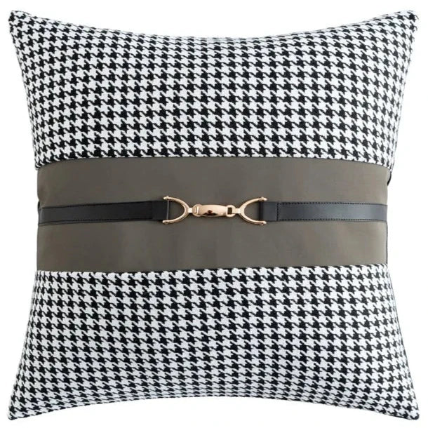 Make your kid's bedroom or playroom feel cozy and stylish with our beautiful grey houndstooth pillowcase. It's the perfect addition to any space, adding comfort and sophistication to your little one's room. Transform your child's space into a cozy haven with our high-quality pillowcase. Order now and give the gift of ultimate coziness to your child's room!