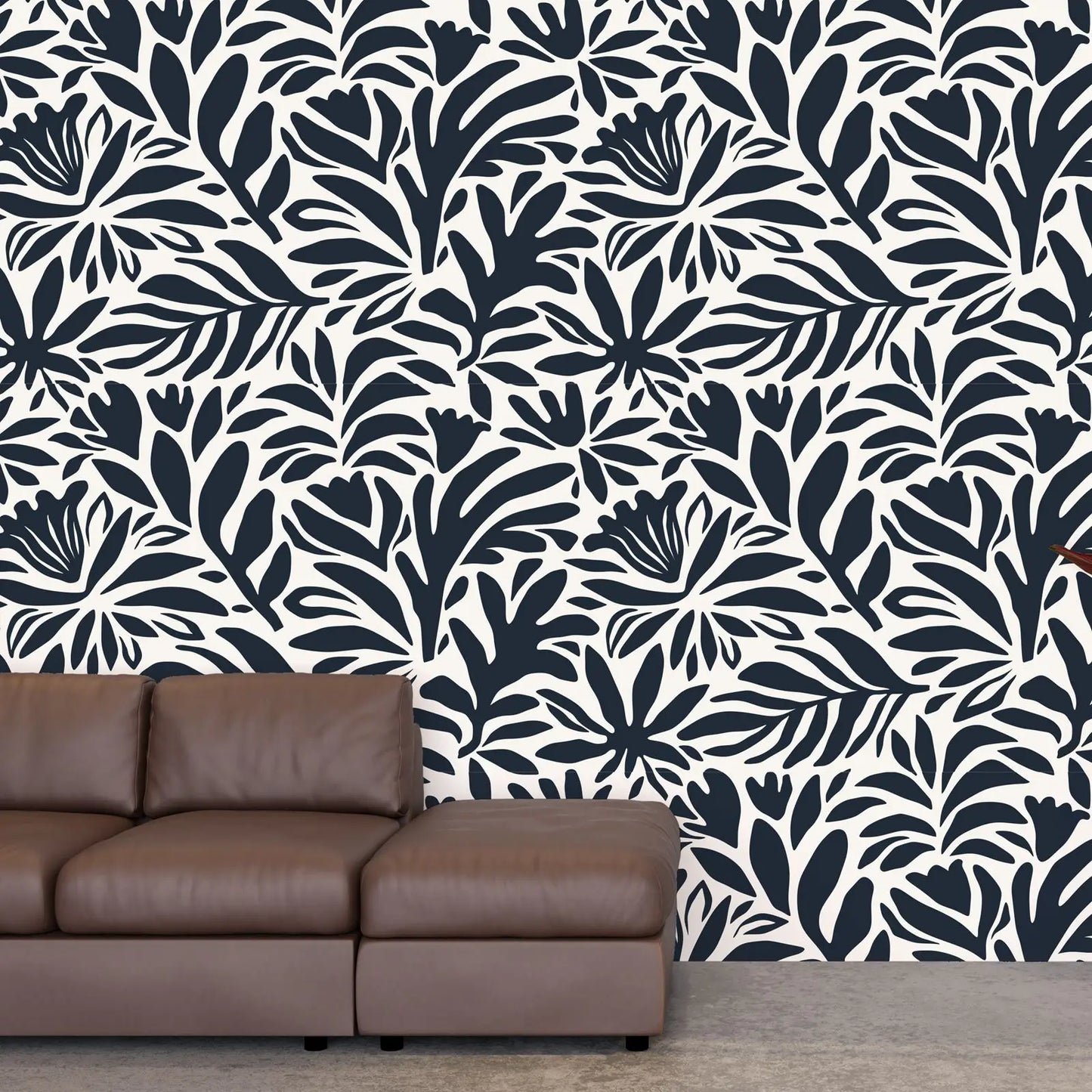 Unleash the playful side of your child's room with our black flower wallpaper. Not only is it waterproof and resistant to moisture, mold and sound, but it also adds a touch of luxury and utility to any space. A must-have for any quirky and functional room!