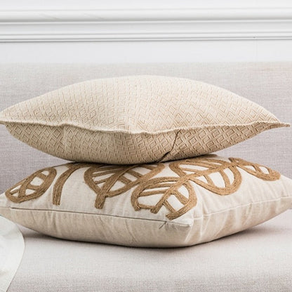 Add a touch of style and sophistication to your child's bedroom with this trendy taupe faux linen pillow cover! Super soft and comfy, it's great for cuddling up with your favorite book. Select from two colors and two shapes for a one-of-a-kind look that will make any space look oh-so-chic!  Size: 17.71. x 17.71 inches (45cm x 45cm)  Material: Cotton, Polyester