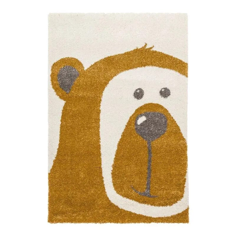 Transform any child's bedroom into a whimsical wonderland with this plush bear rug. Featuring an eye-catching brown and beige design, this carefully crafted 100% polyester rug provides easy maintenance and durability for long-lasting comfort. Available in multiple sizes to fit any space.   SIZES 15.74 x 23.62 inches (40x60cm) | 1.32ft. x 1.96ft. 23.62 x 35.43 inches (60x90cm) | 1.96ft. x 2.95ft. 39.37 x 47.24 inches (100cm x 120cm) | 3.28ft. x 3.93ft. 39.37 x 62.99 inches (100cm x 160cm) | 3.28ft. x 5.24ft.