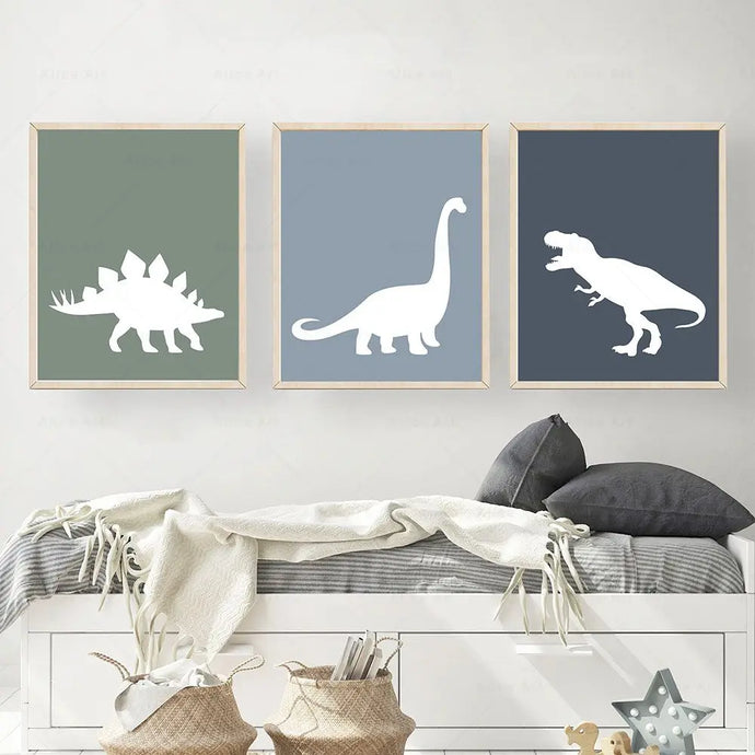 Transform your child's bedroom or playroom with our sensational Dinosaur Art on Canvas! Choose from a range of sizes to perfectly fit any space. Please note, frame is not included. Our waterproof ink and spray painting technics ensure a long-lasting and vibrant piece of art. All artworks are carefully shipped in a tube for convenience and protection.