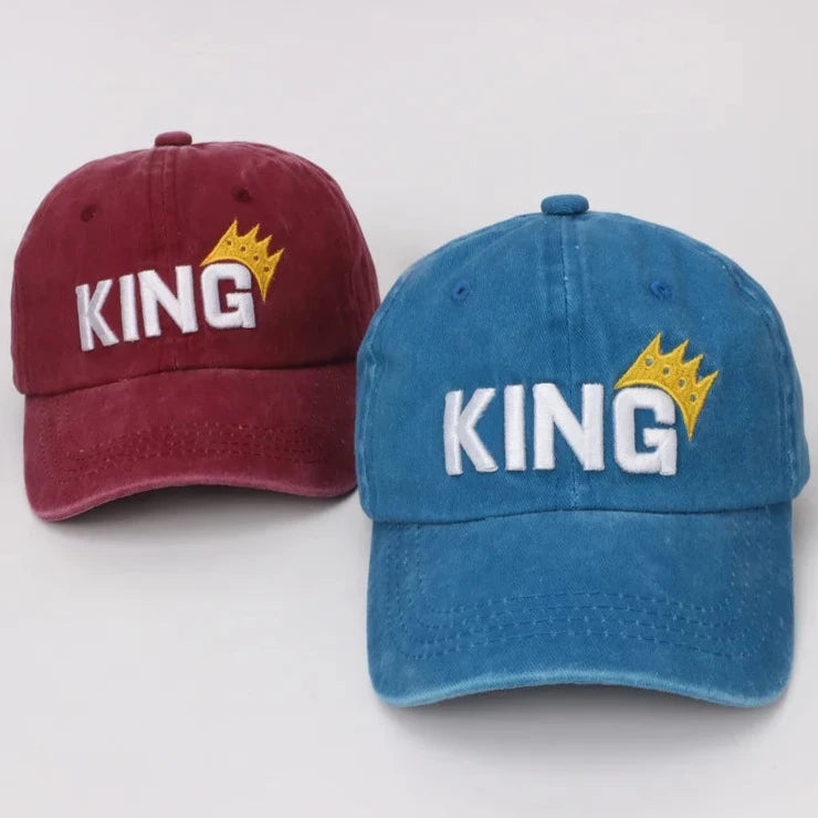 Experience greatness with our King Baseball Caps, designed for kids ages 3 to 6 years old! Get ready to hit the field in style and comfort with our multiple color options. With each cap, your child will feel like a king on the diamond, inspiring confidence and a love for the game. Don't miss out on this must-have accessory for your little athlete!