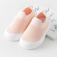 Load image into Gallery viewer, Indulge your little one in luxurious comfort with our exquisite slip-on shoes, available in six stunning colors - blue, black, green, grey, pink, and beige. Crafted from premium TPR outsole material, these shoes are perfect for newborns and toddlers up to 2 years old. Experience effortless elegance with our slip-on closure, designed for convenience and style.
