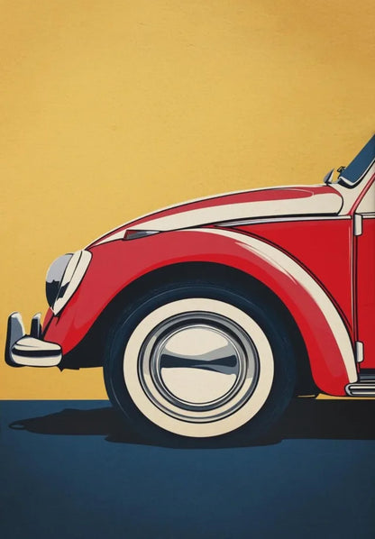 Vintage Classic Sports Car Art on Canvas