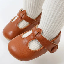 Load image into Gallery viewer, Experience unmatched cuteness with these Mary Jane dress shoes for your little one! Available in a variety of colors, these shoes bring style and comfort to your baby&#39;s wardrobe. From newborn to 18 months, your little one will be the most stylish and adorable on the block!
