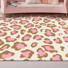 Load image into Gallery viewer, Dress your kid&#39;s bedroom floor with this cool leopard rug! With its bold black and white pattern, you&#39;ll be able to jazz up your space with ease. Plus, it&#39;s made of polyester and is easy to clean, so you can keep it looking stylish for years to come. Get it now and bring some fashion into your kid&#39;s bedroom!
