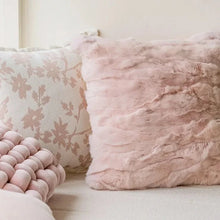 Load image into Gallery viewer, Indulge in the adorably charming French Pink Plush Pillow Cases, available in multiple designs! Perfect for your children&#39;s bedrooms, these pillow covers are sure to bring joy and comfort. Choose from 3 delightful options to add a touch of cuteness to any room. Pillow inserts not included.
