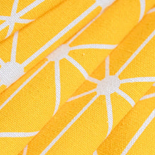 Load image into Gallery viewer, Transform any room in your home with this vibrant yellow geometric tassel curtain panel (1)! Woven from cotton and polyester, this one-of-a-kind curtain adds texture and depth with its stunning tassel pattern. Choose between a grommet, pull pleated or hook hanging application for easy setup. With its light-filtering yarn-dyed shading rate (41%-85%), there&#39;s no need to worry about total blackout! Experience its beauty and add a unique twist to your decor now!
