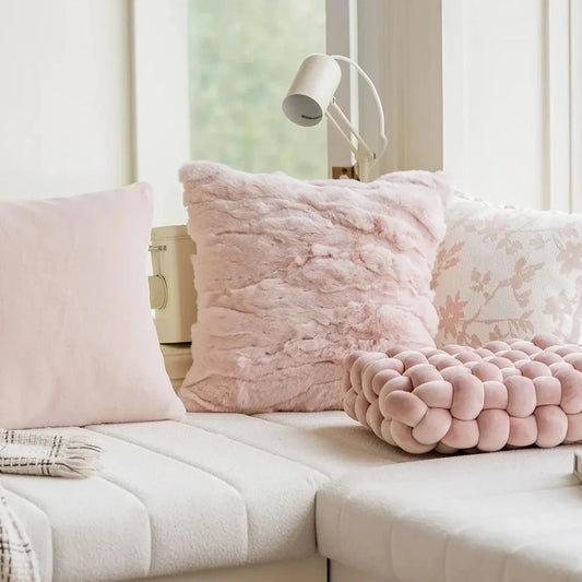 Indulge in the adorably charming French Pink Plush Pillow Cases, available in multiple designs! Perfect for your children's bedrooms, these pillow covers are sure to bring joy and comfort. Choose from 3 delightful options to add a touch of cuteness to any room. Pillow inserts not included.