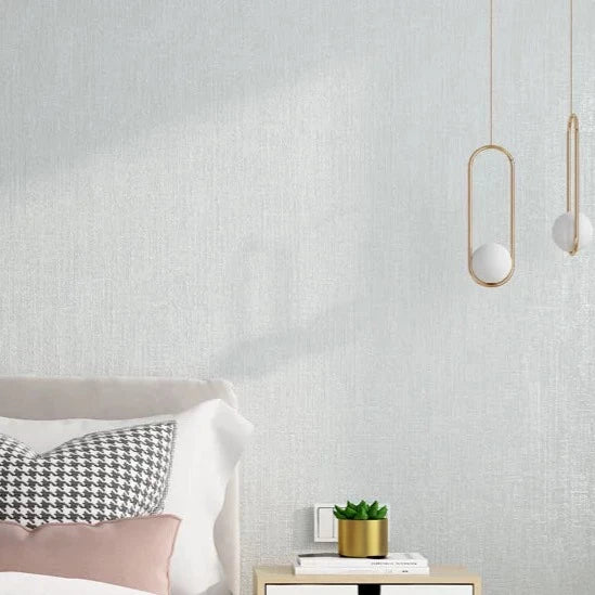 Add a unique touch to your teen's room with this modern metallic wallpaper! Available in grey, white, beige, green and taupe, it's a stylish and practical way to decorate. The waterproof and formaldehyde-free vinyl material is easy to install and removable, and provides a mildew-resistant, fireproof and moisture-proof finish. Transform the look of your teen's bedroom with this wallpaper!