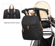 Load image into Gallery viewer, This diaper backpack combines style and quality for optimal functionality and comfort for your baby. Functional and comfortable, this backpack blends style and quality to cater to the needs of you and your baby.
