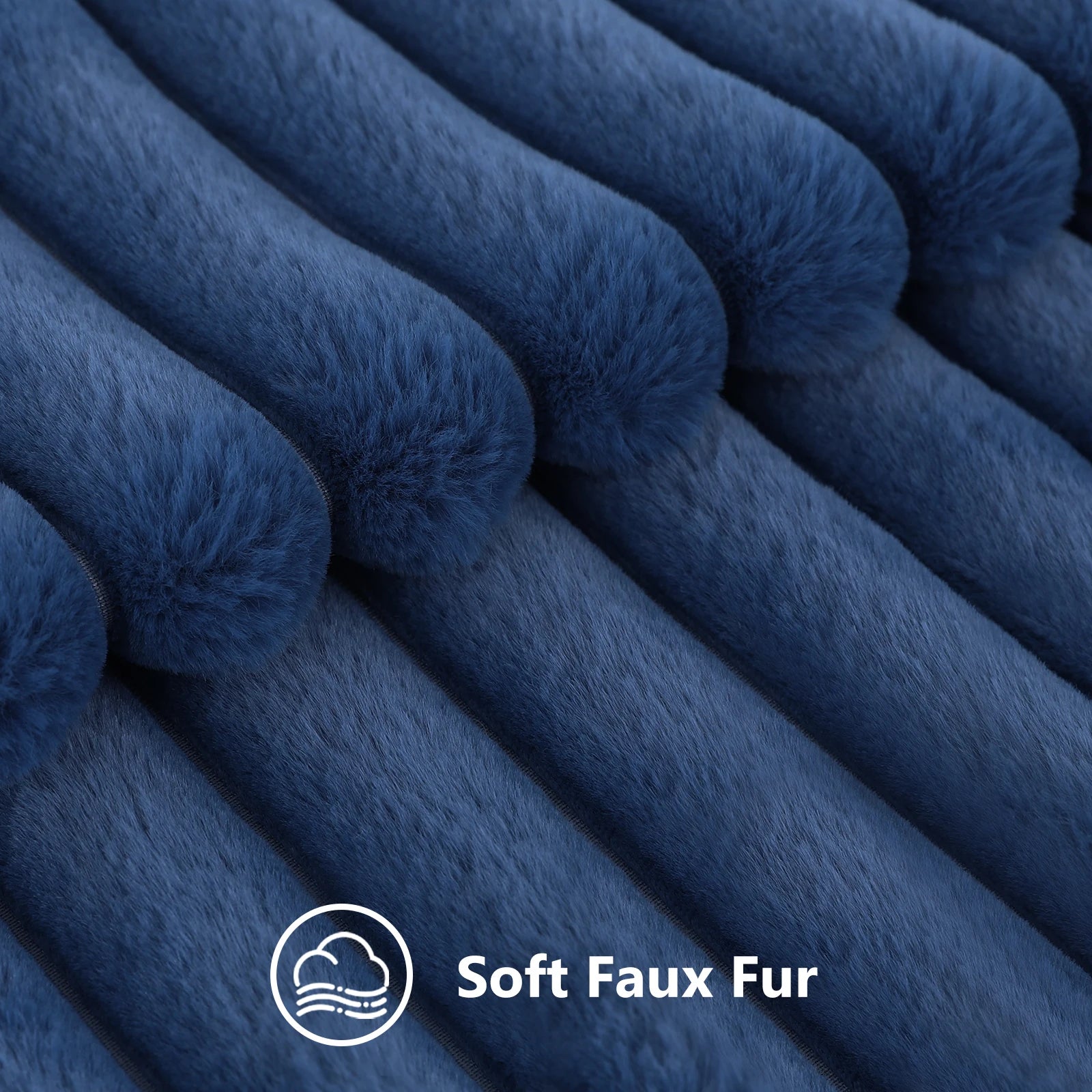 Get your kids' bedroom or playroom looking fresh and funky with this blue faux fur pillow cover. These decorative throw pillow covers are crafted from plush fabric on both sides, ensuring a luxuriously cozy and cuddly feel. Say hello to comfort and style with this one-of-a-kind accent piece.