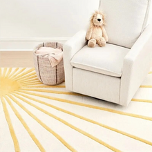 Load image into Gallery viewer, This sun rug offers a soft and plush feel perfect for kid&#39;s bedrooms. The 100% polyester fiber construction ensures it&#39;s exceptionally comfortable and durable. Choose from multiple sizes to find your perfect fit.   SIZES 23.62 x 35.43 inches (60cm x 90cm) | 1.96ft. x 2.95ft. 31.49 x 62.99 inches (80cm x 160cm) | 2.62ft. x 5.24ft. 39.37 x 47.24 inches (100cm x 120cm) | 3.28ft. x 3.93ft. 39.37 x 62.99 inches (100cm x 160cm) | 3.28ft. x 5.24ft. 
