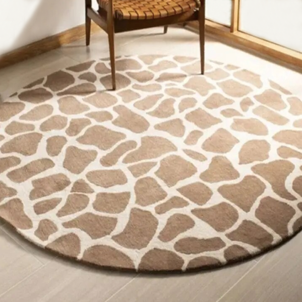 Bring a cheerful touch to your little one's playroom with this soft and durable polyester giraffe rug! Its vibrant modern look will light up the room - and both you and your kids will love the cozy comfort of its polyester fibers beneath your feet!   SIZES 31.49 x 31.49 inches (80cm x 80cm) | 2.62ft. X 2.62ft.  39.37. x 39.37 inches (100cm x 100cm) | 3.28ft. x 3.28ft. 47.24 x 47.24 inches (120cm x 120cm) | 3.93ft. x 3.93ft. 55.11 x 55.11 inches (140cm x 140cm) | 4.59ft. x 4.59ft.