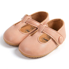 Load image into Gallery viewer, Experience unmatched cuteness with these Mary Jane dress shoes for your little one! Available in a variety of colors, these shoes bring style and comfort to your baby&#39;s wardrobe. From newborn to 18 months, your little one will be the most stylish and adorable on the block!
