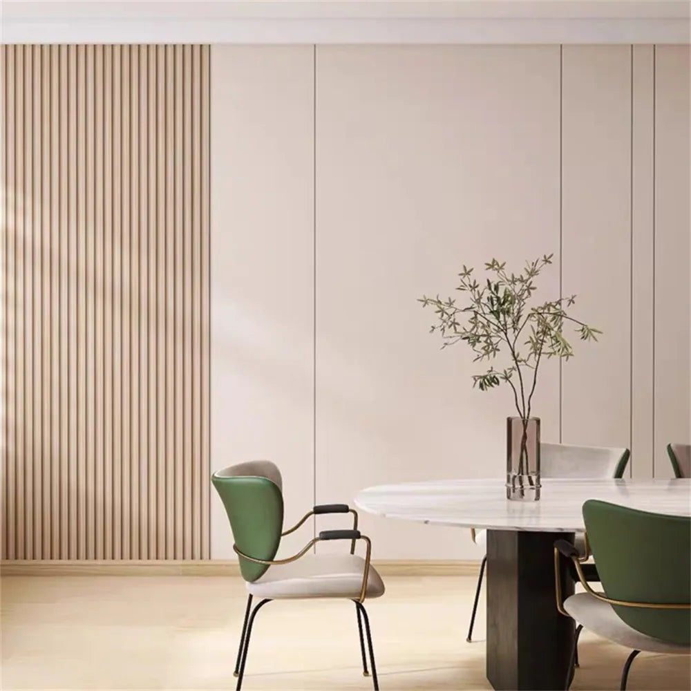 Decorate your teen's bedroom in style with this beautiful wood slats mural. This mural is crafted with extra thick paint that won't suffer from static, water, mold, or fire damage. Its natural and formaldehyde-free design is not only safe but also environmentally friendly. Requires wallpaper glue-paste for installation (not included). Some mural wallpaper types are self-adhesive. Time to make your teen's room unique and inspiring. 